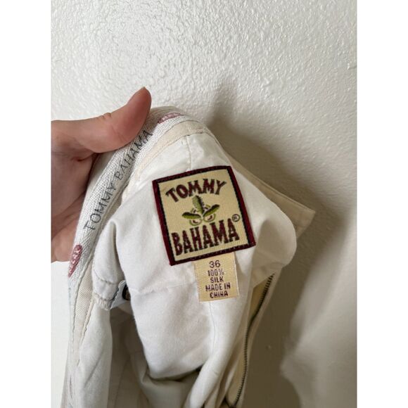 Tommy Bahama Silk Baggy Chino Shorts Mens Sz 36 Beach Quiet Luxury Minimalist - Picture 5 of 8